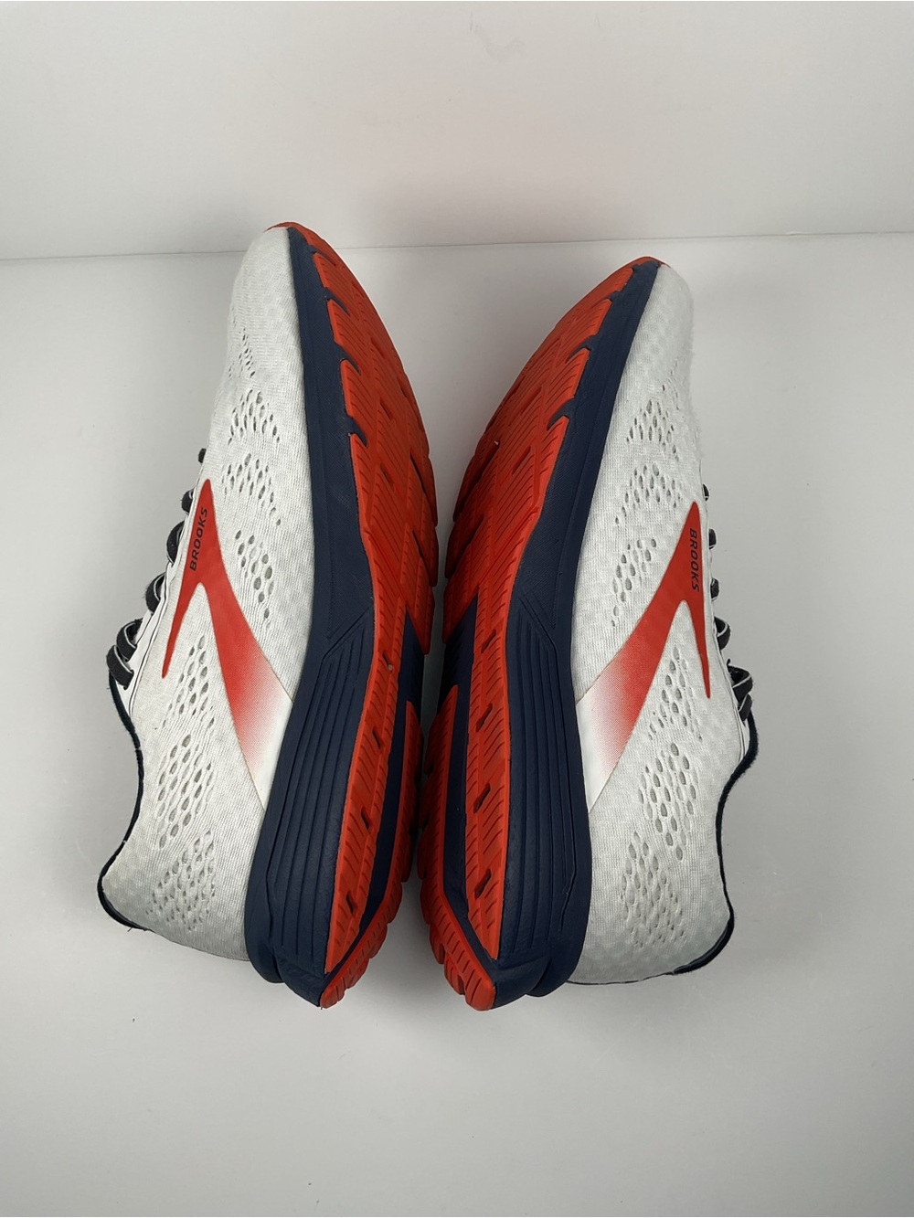 Brooks Anthem 4 Men’s Size 11.5 D White Orange Running Shoes - Picture 10 of 13